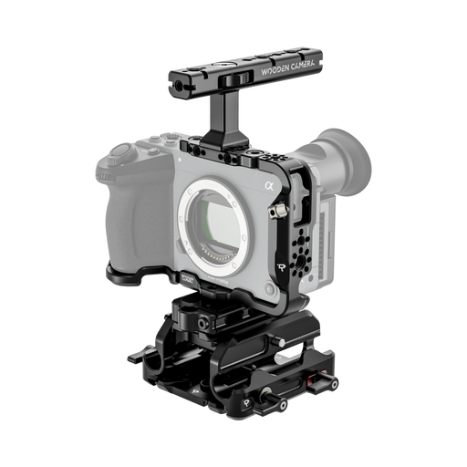 sony fx2 elite accessory cage system on camera